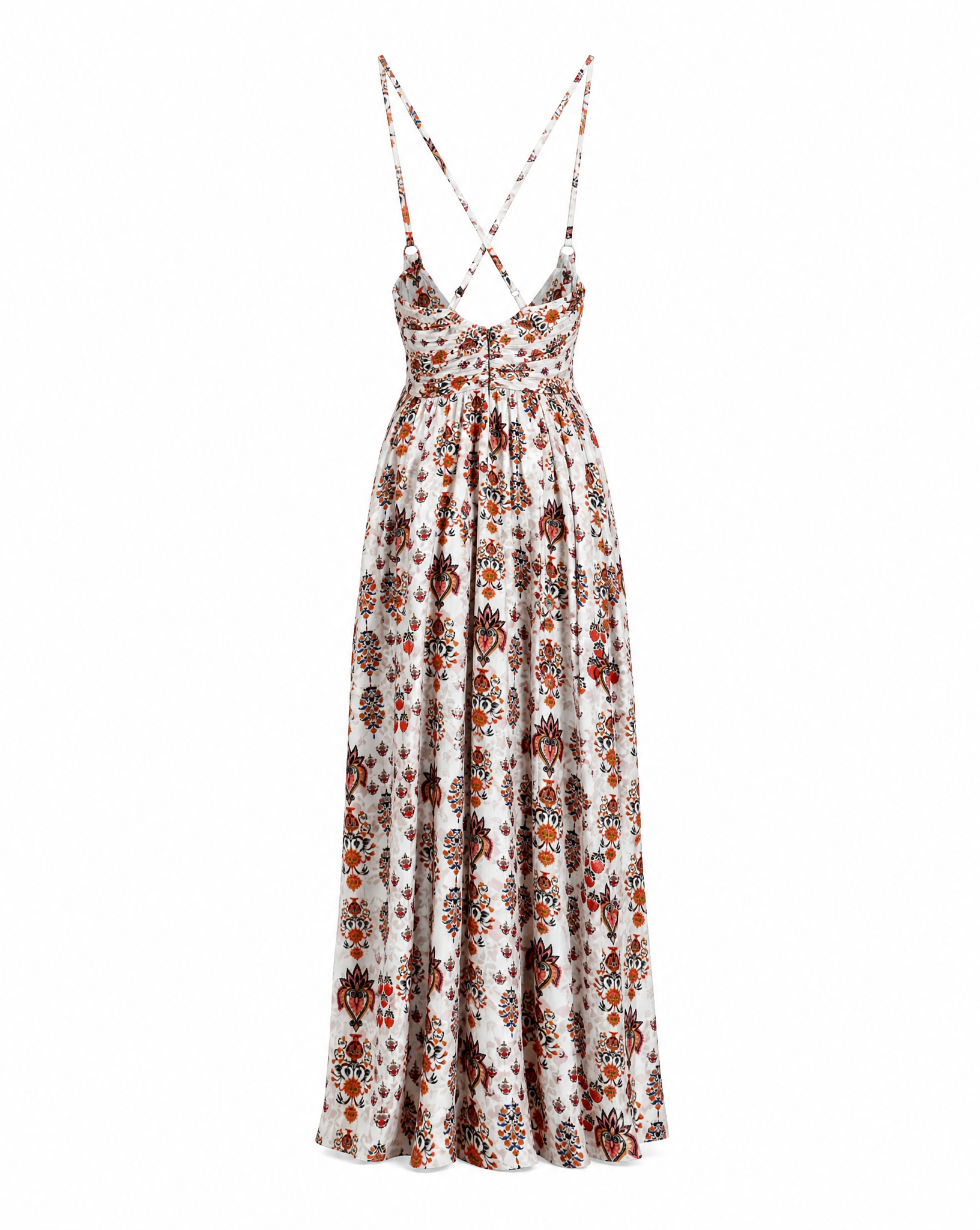 Fließendes Maxikleid Leni mit Boho-Print