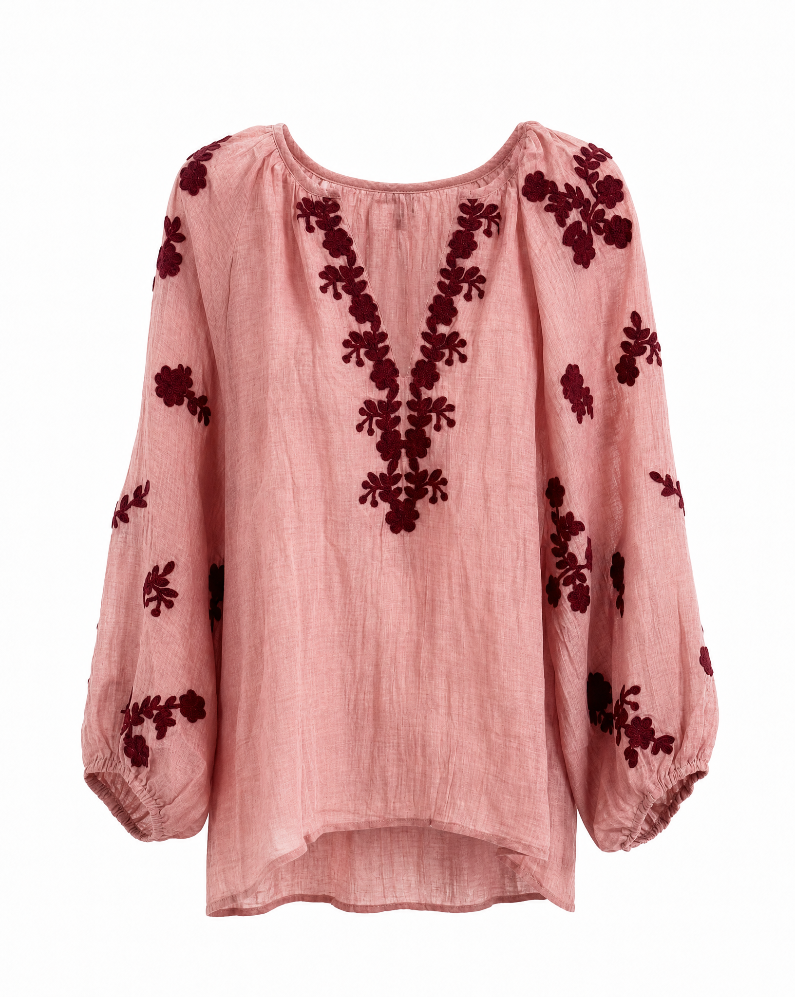 Bluse Agi Altrosa/Burgundy Packshot vorne