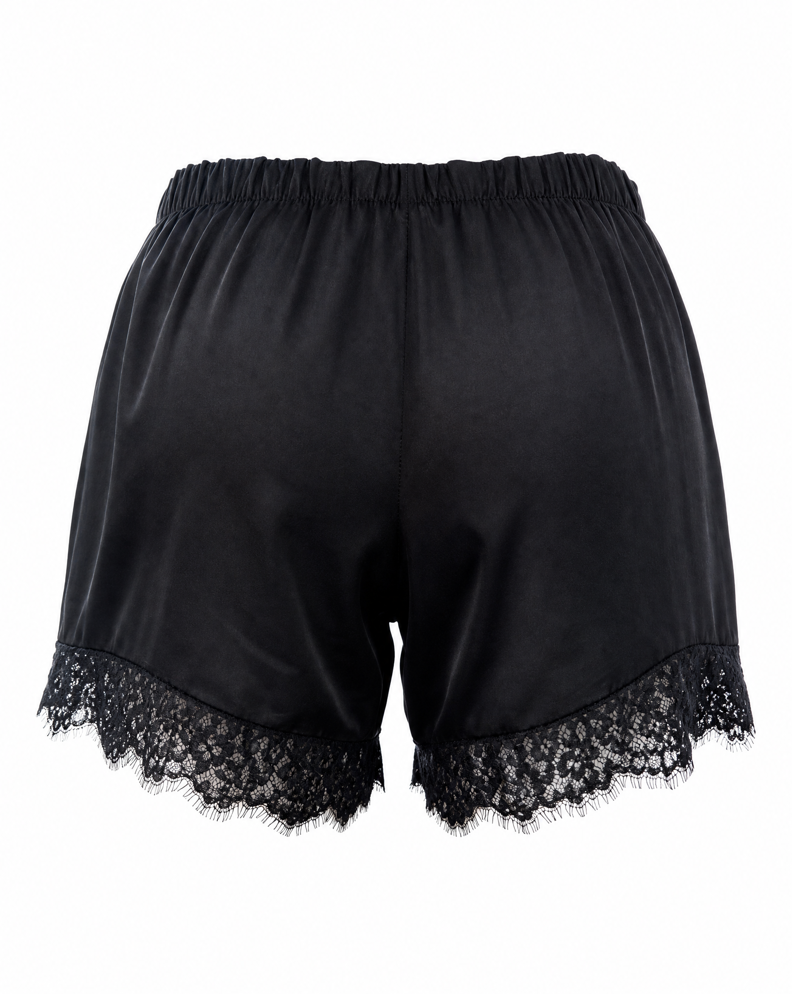 Shorts Silky Schwarz - Packshot Rückseite