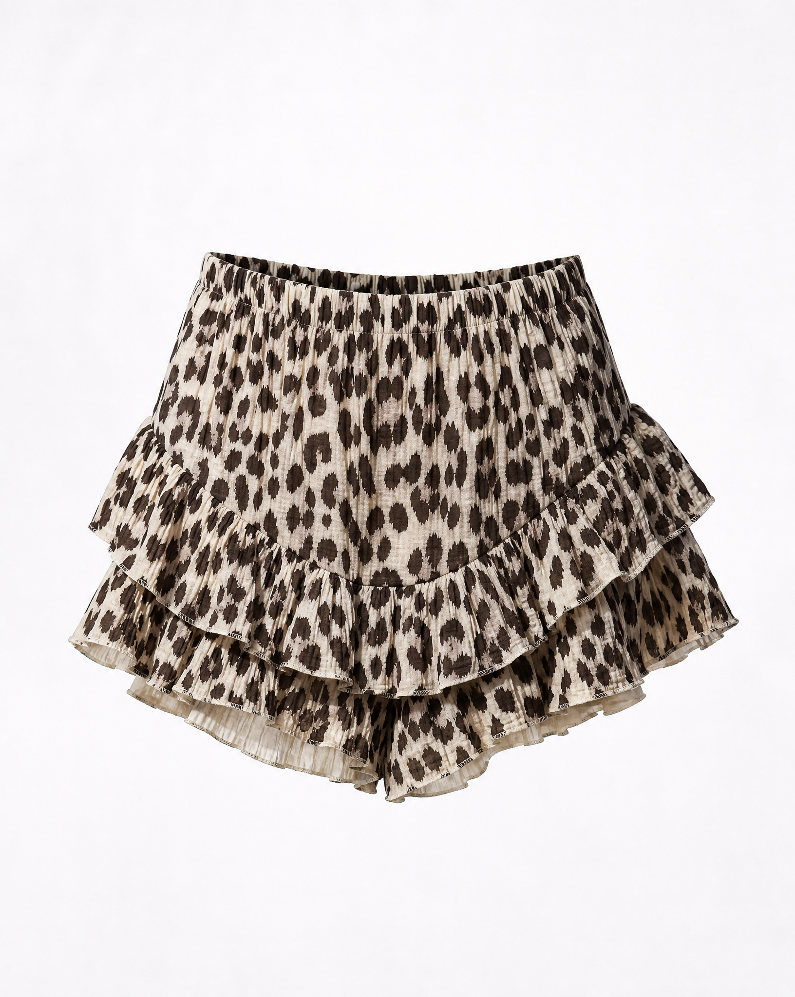 Musselinshorts Cilia Leo Hellbraun - Packshot Vorderseite