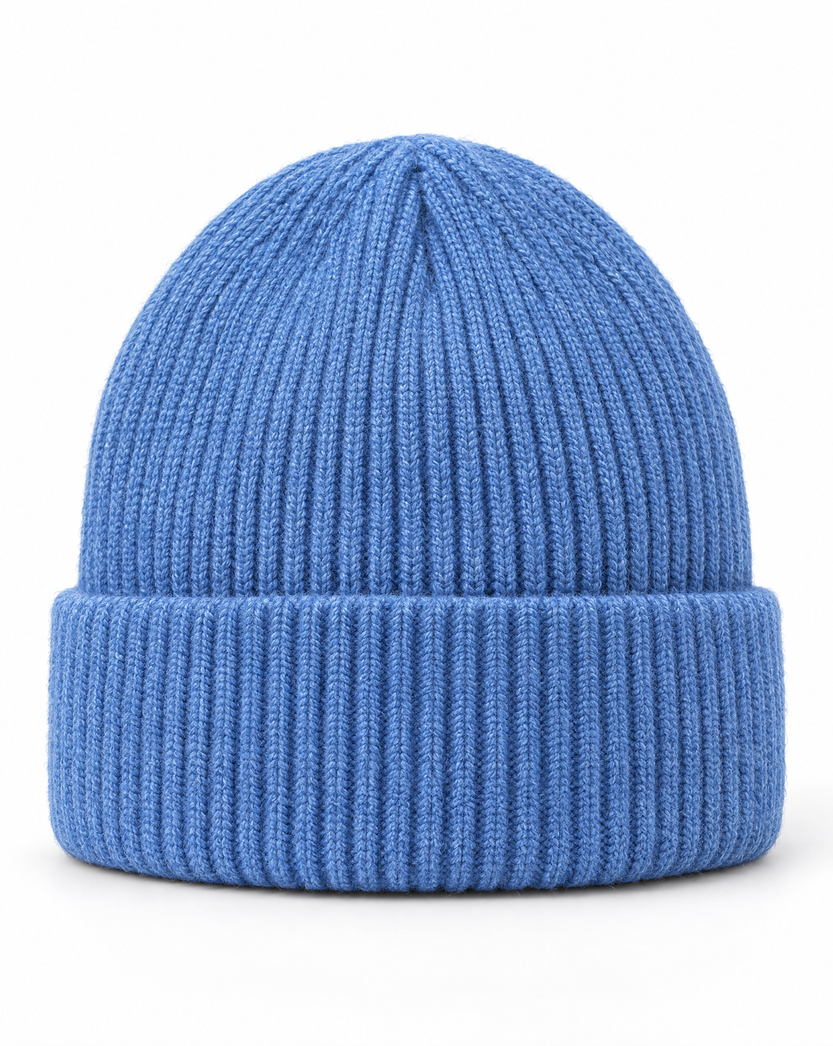 Strickmütze Cosy Crown in Blau - Packshot Vorderseite