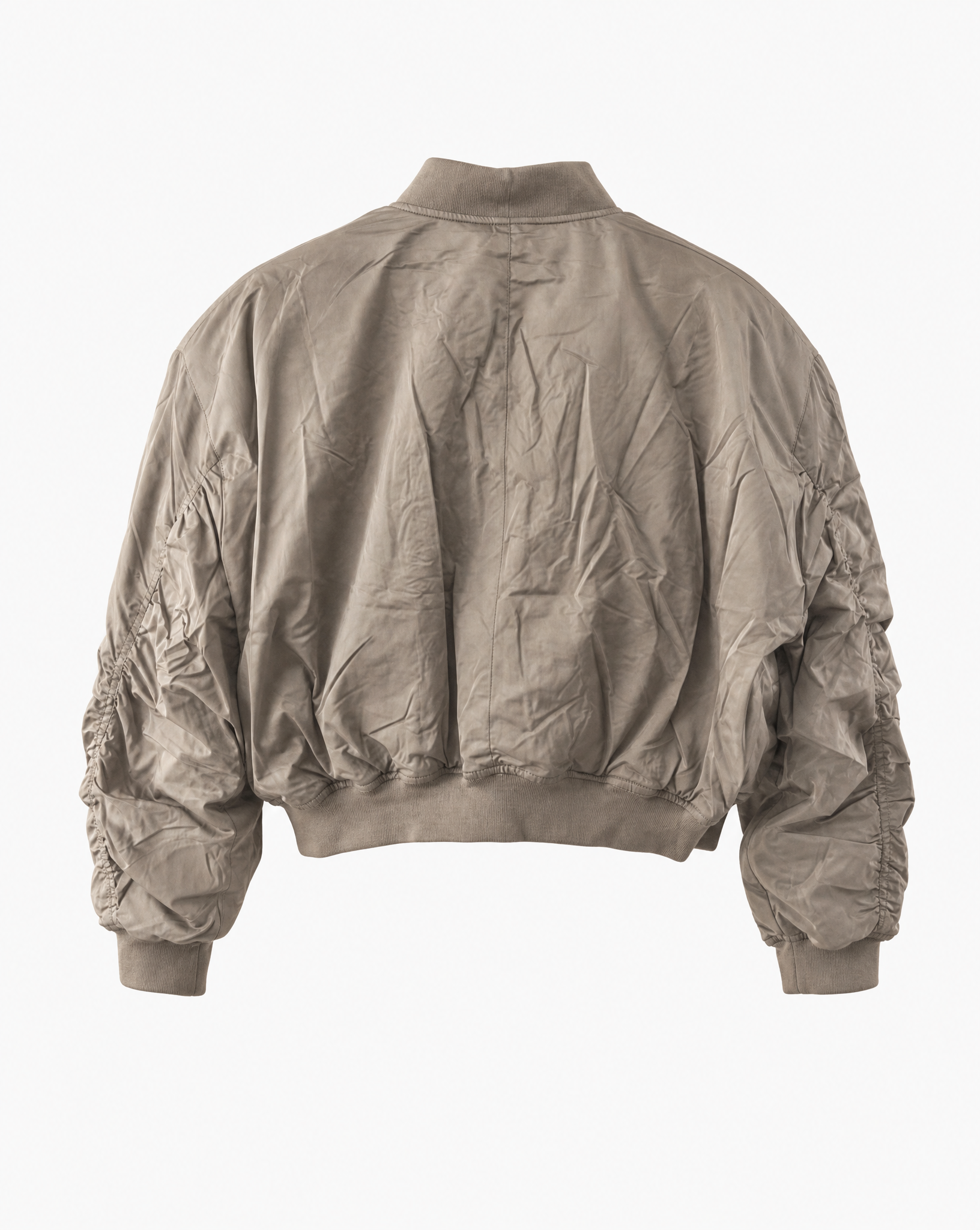Bomberjacke Frida Taupe Rückansicht