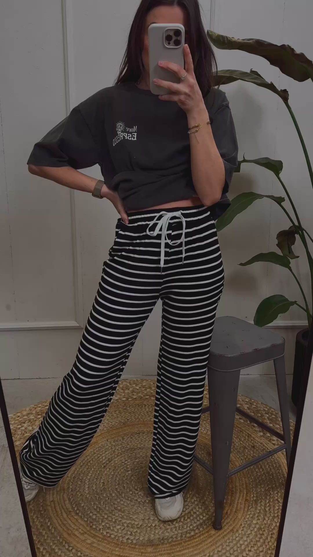 Stoffhose mit Streifen Susan