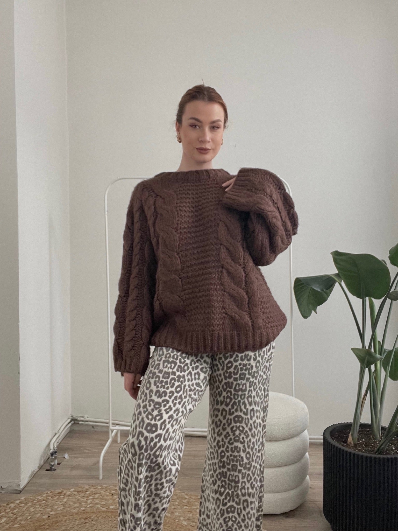 Strickpullover Riccarda in Braun