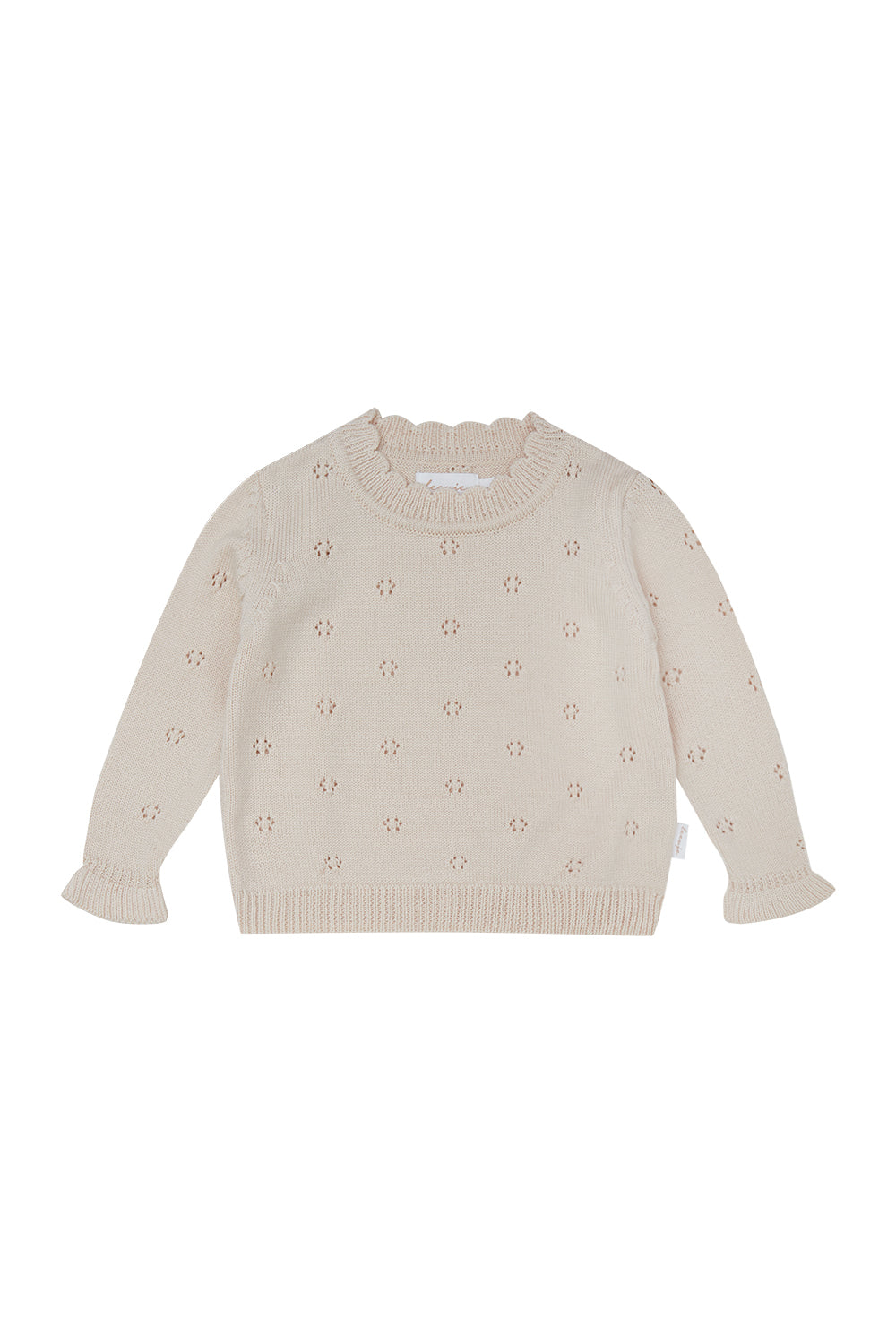 Lochstrick Pullover