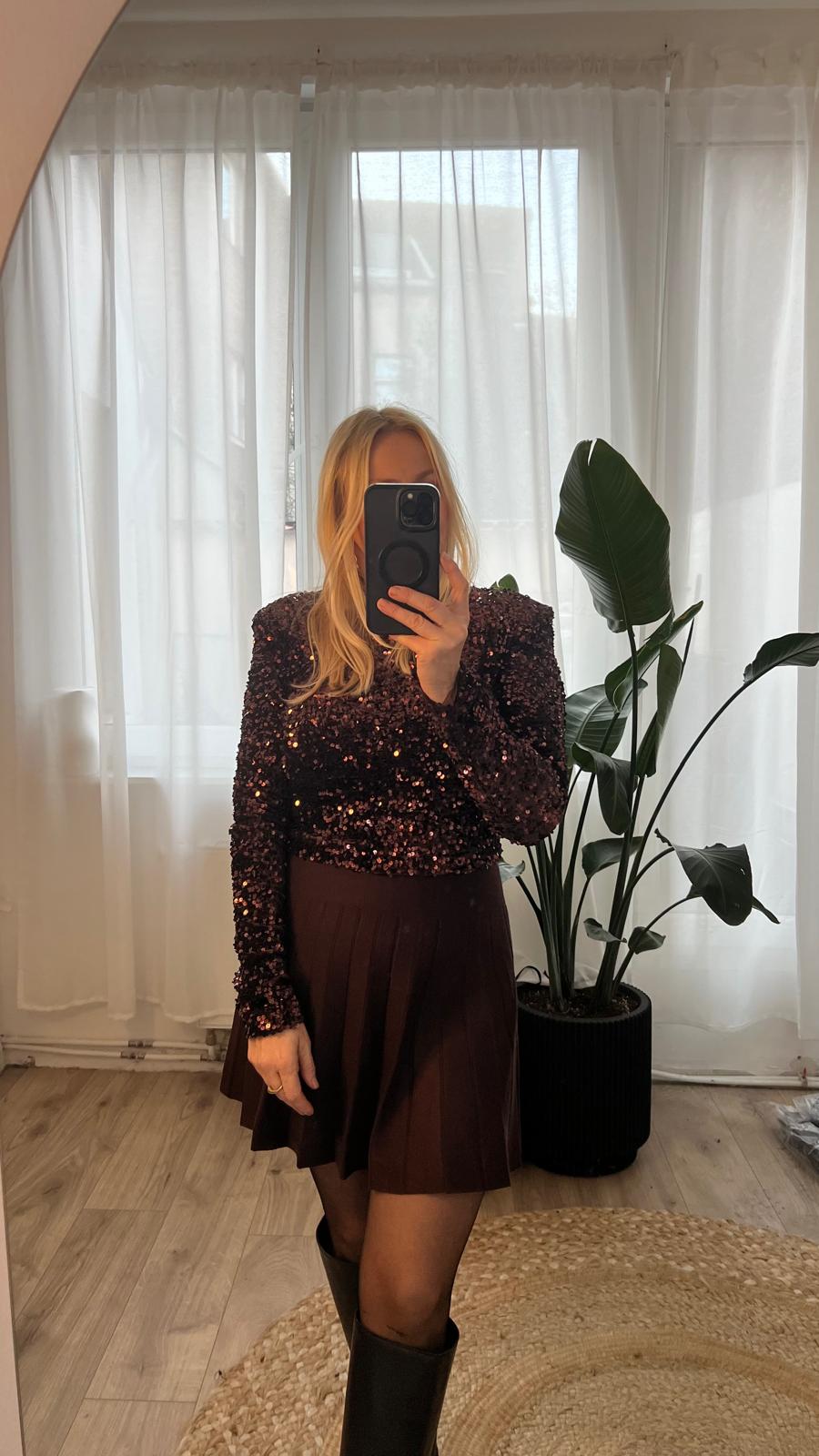 Paillettenoberteil Sparkle