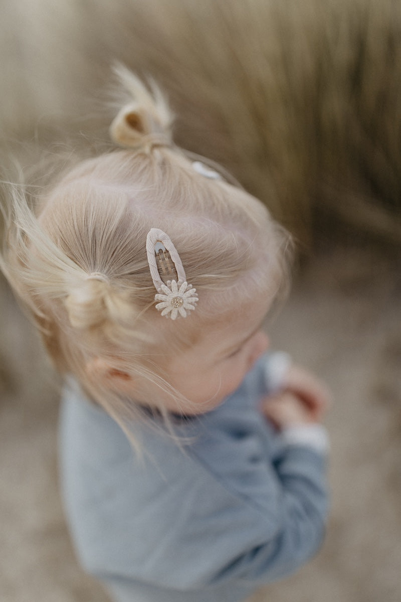 Haarspangen &quot;Corduroy daisy clips&quot;