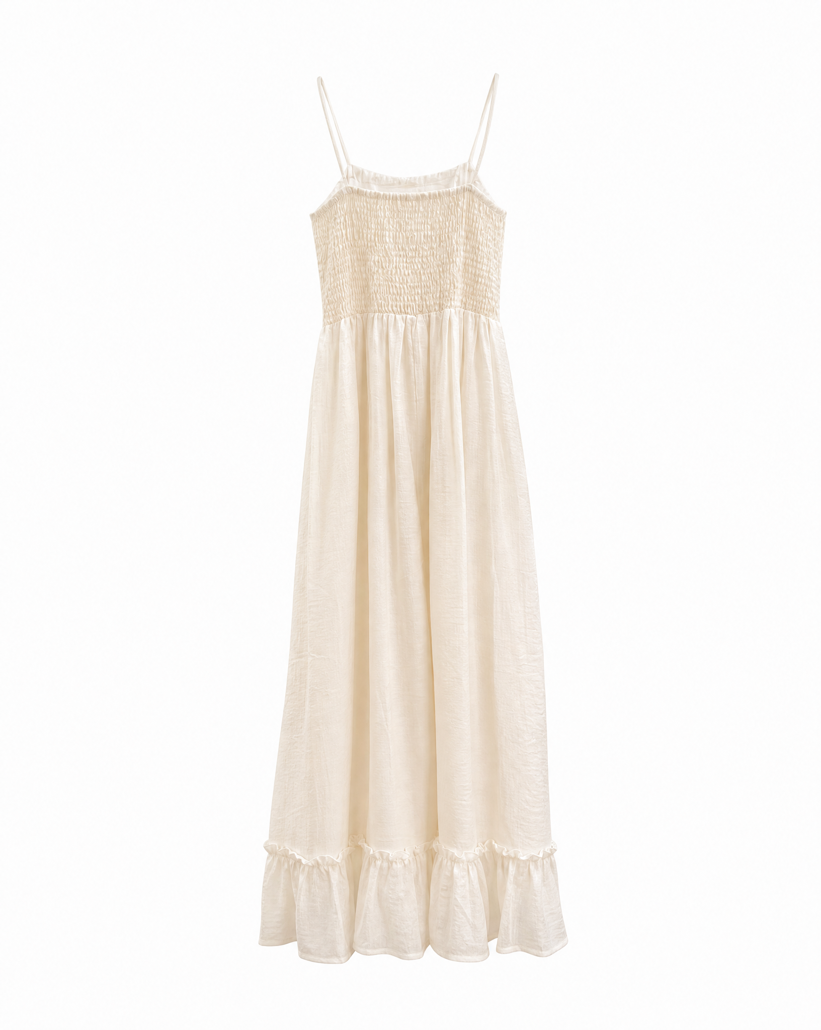 Maxikleid Aline mit Raffdetails