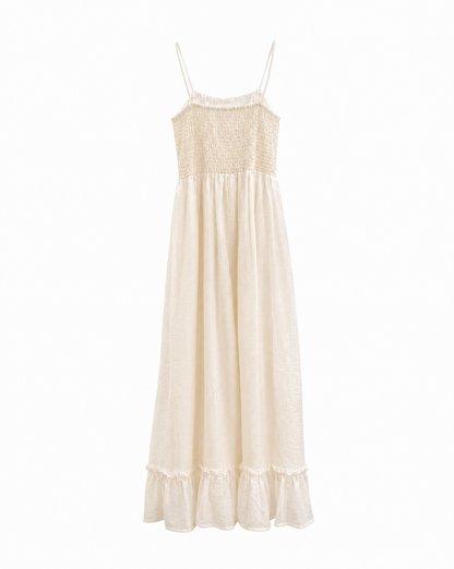 Maxikleid Aline mit Raffdetails