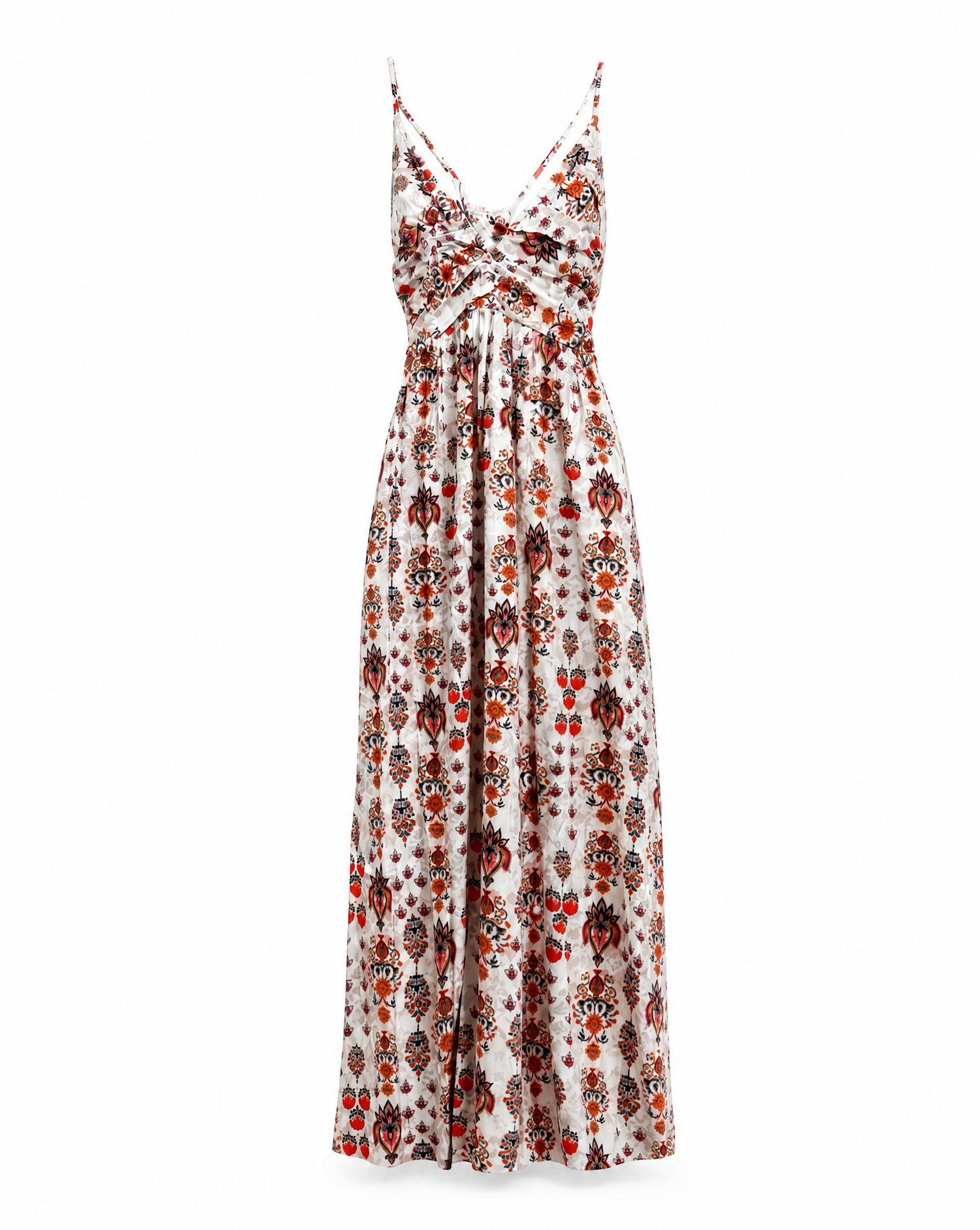 Fließendes Maxikleid Leni mit Boho-Print