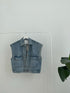 Jeansweste Marla Packshot – Oversized Damen-Jeansweste mit Herzknöpfen, soulsiders