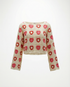 Häkelshirt Stella Packshot – Crochet-Top mit Herzmuster, soulsiders