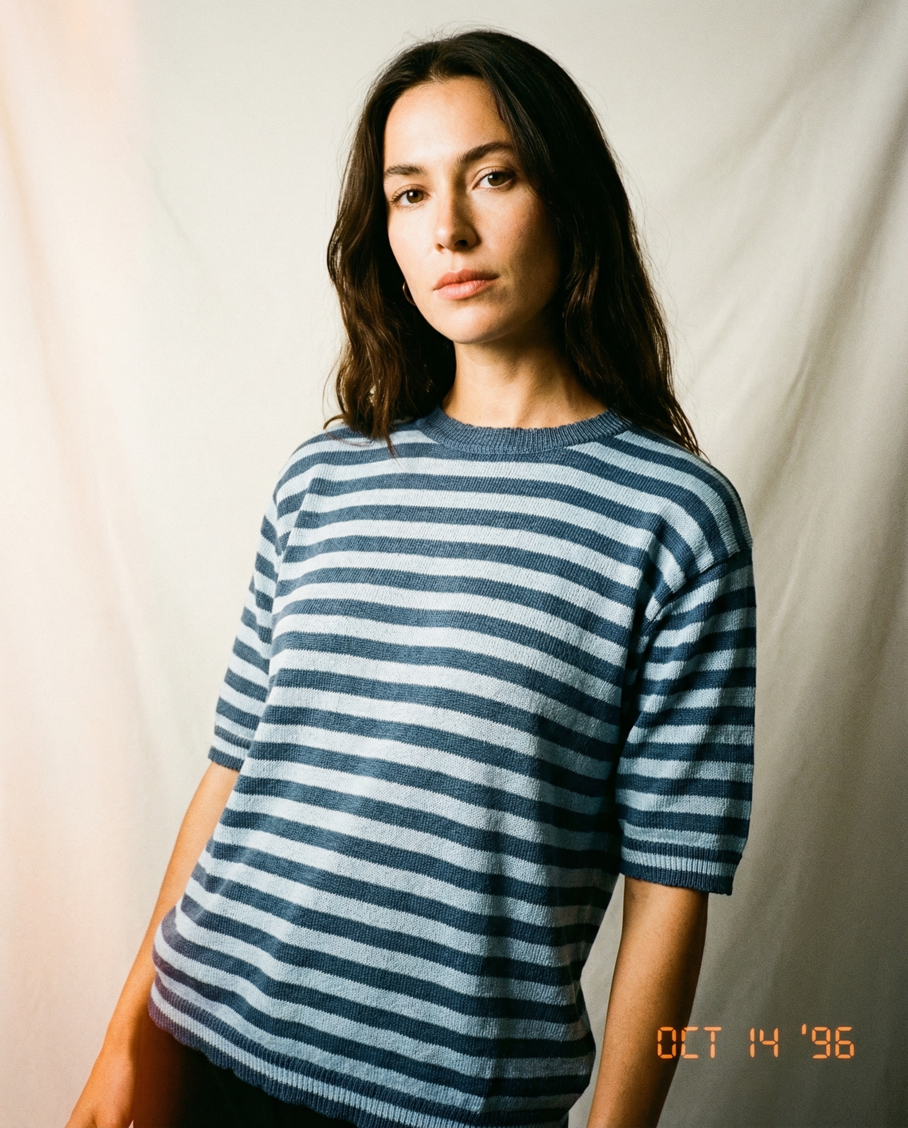 Shirt Lisanne in Blau/Hellblau gestreift – klassisches Damen-Strickshirt, soulsiders