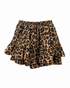 Musselinshorts Cilia Packshot in Leo/Braun – Damen-Shorts, soulsiders