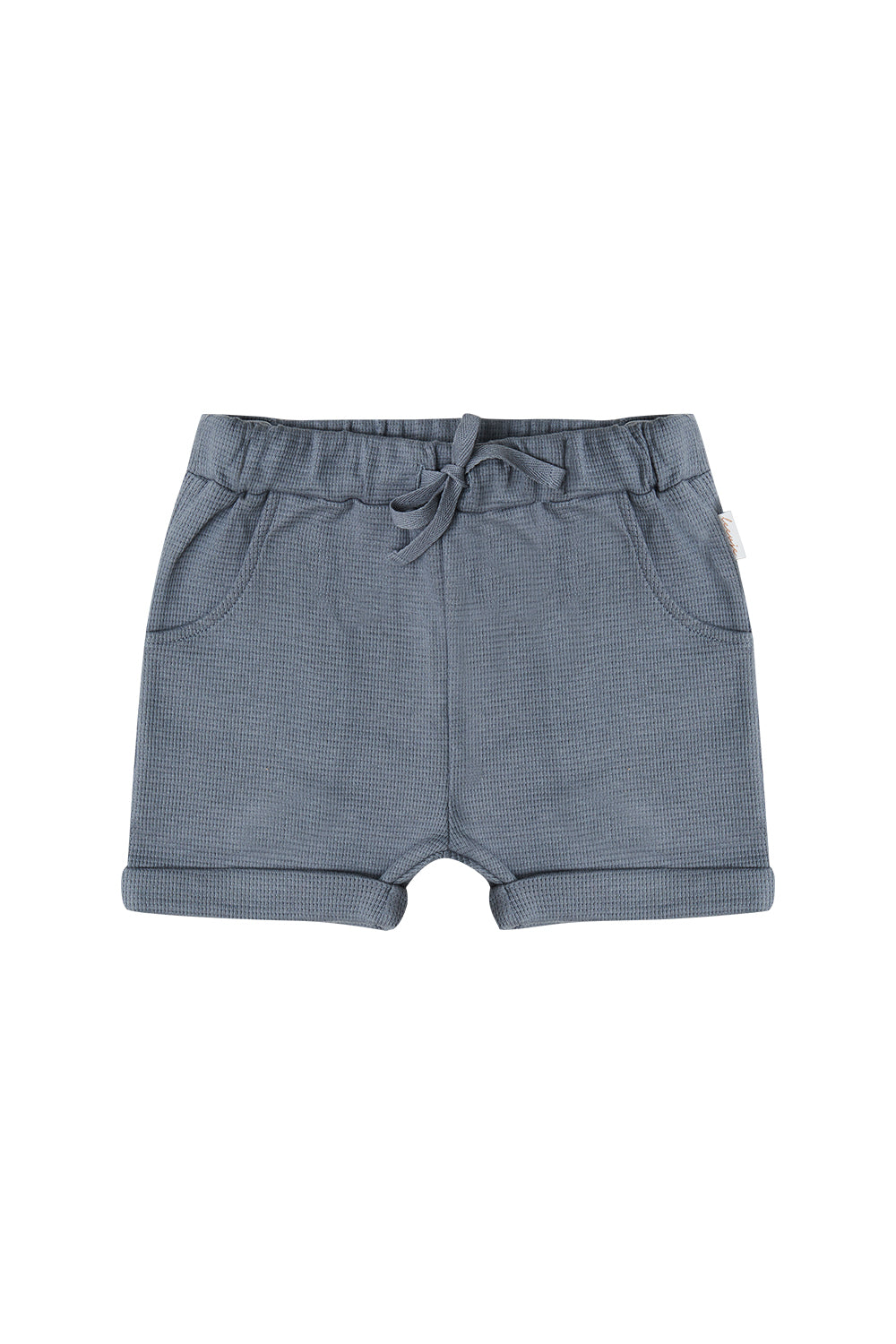 Shorts aus Waffle Piqué