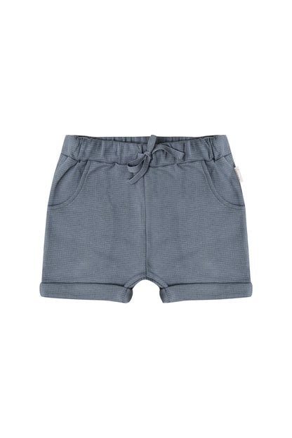 Shorts aus Waffle Piqué