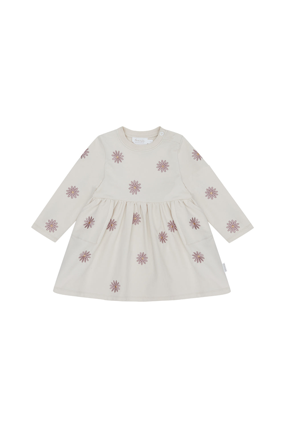 Sweatkleid mit Stickerei &