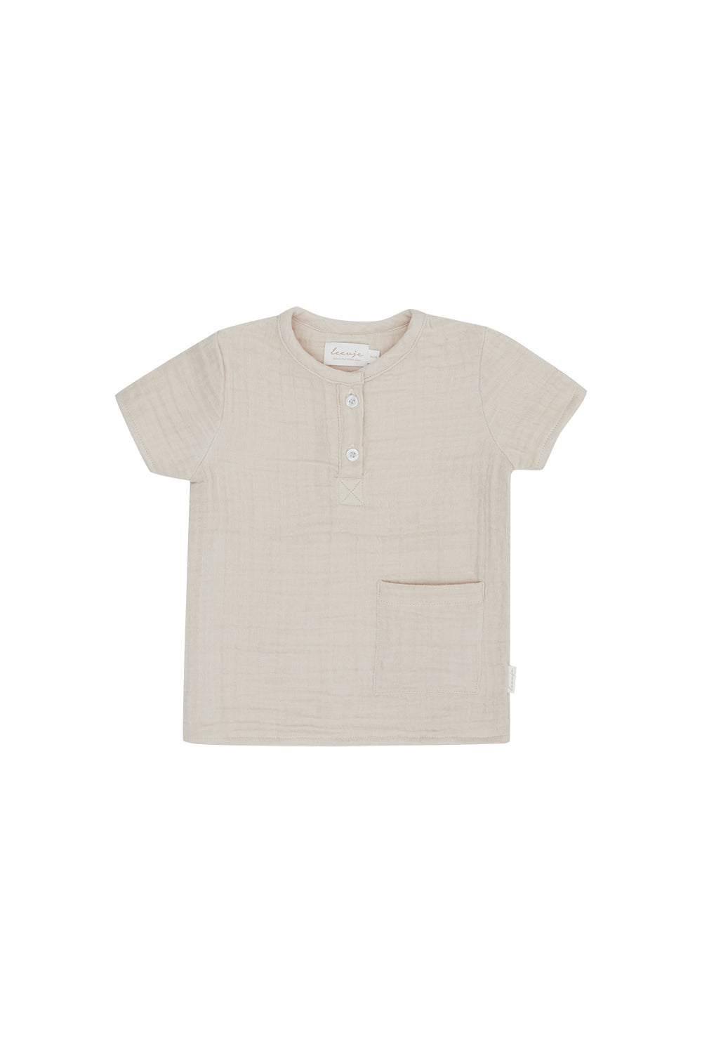 T-Shirt aus Musselin mit Tasche