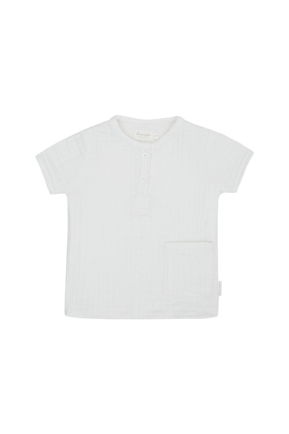 T-Shirt aus Musselin mit Tasche