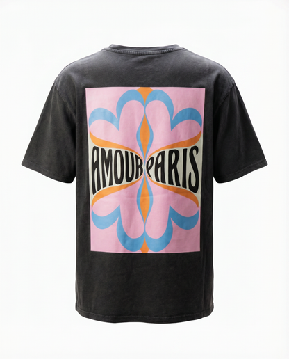 T-Shirt AMOUR PARIS – Oversized Shirt mit Rückenprint