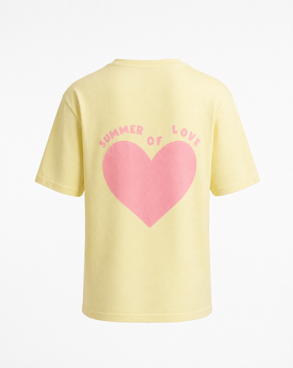 T-Shirt Summer of Love – oversized Shirt mit Herzprint