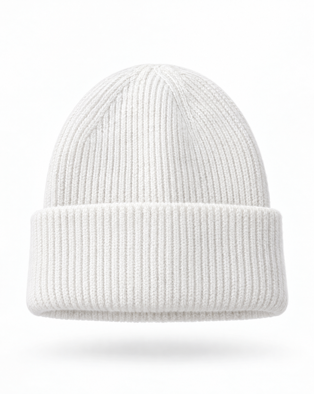 Strickmütze Cosy Crown in Beige - Packshot Vorderseite