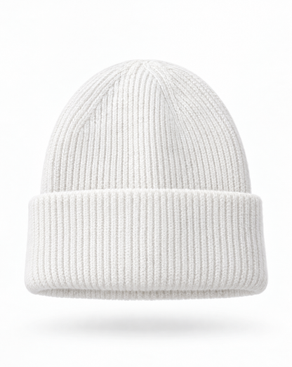 Strickmütze Cosy Crown in Beige - Packshot Vorderseite