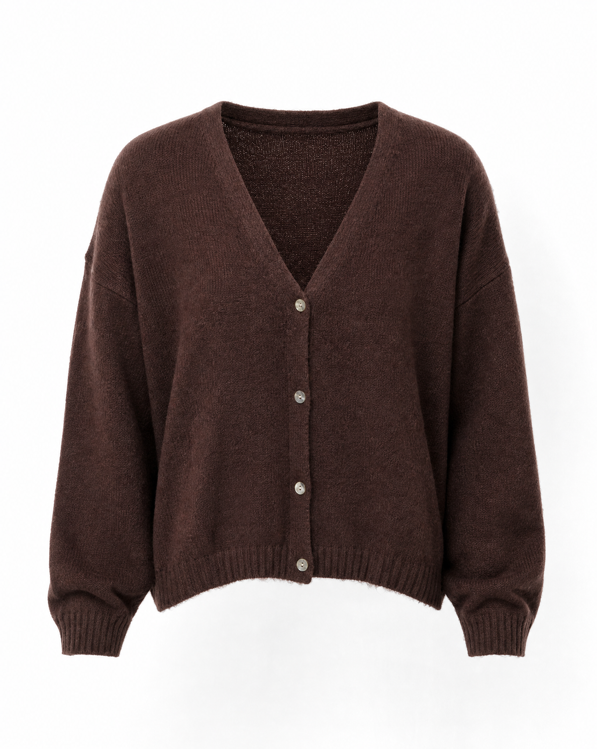 Strickjacke Perla Braun Vorderansicht