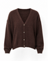 Strickjacke Perla Braun Vorderansicht