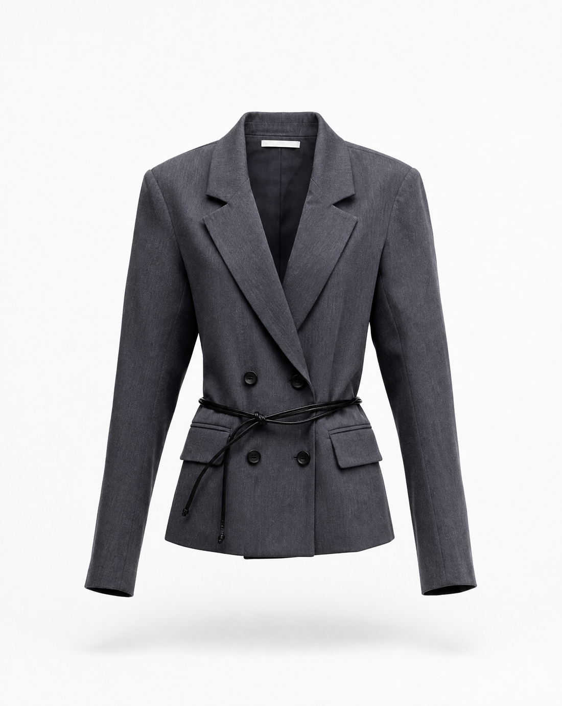 Blazer Belted Grey Packshot vorne