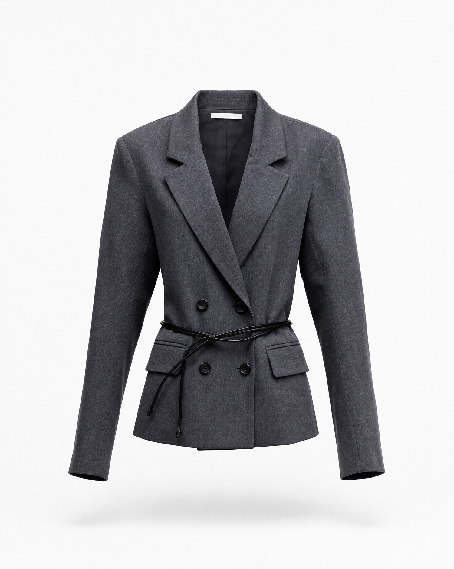 Blazer Belted Grey Packshot vorne