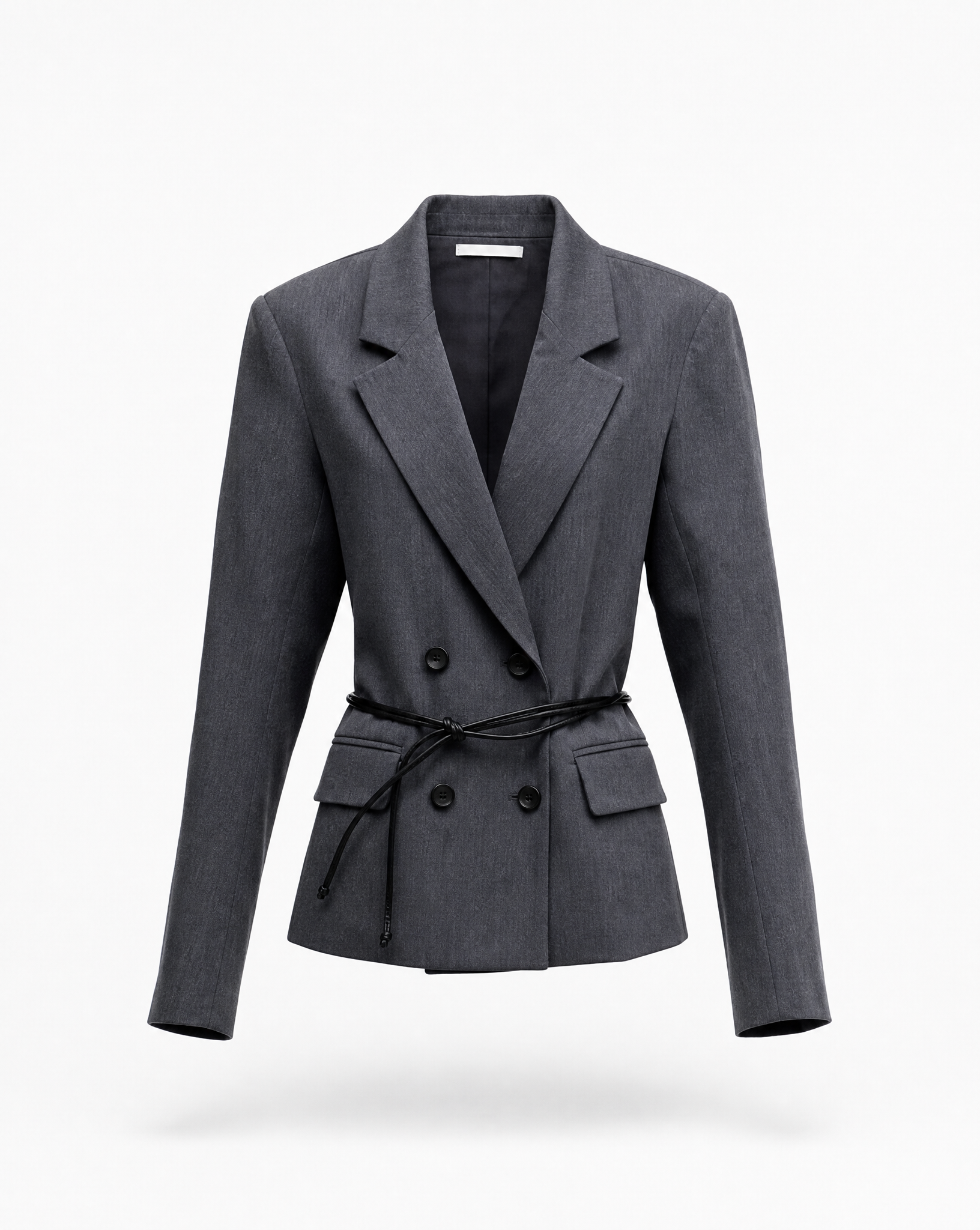 Blazer Belted Grey Packshot vorne