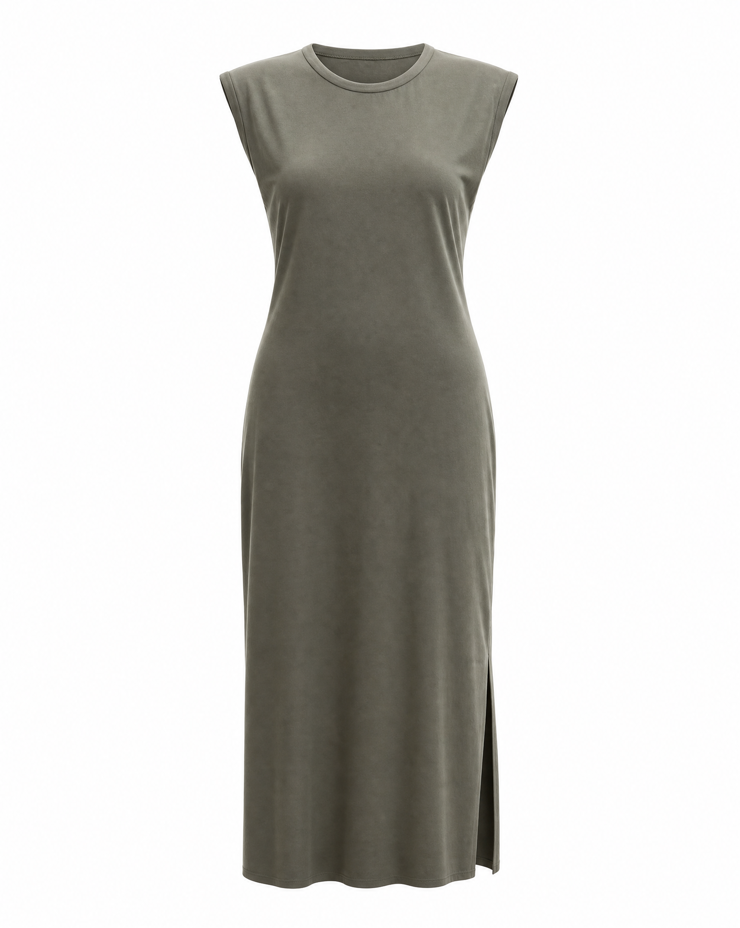 Jerseykleid Base Khaki - Packshot Vorderseite