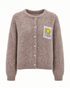 Strickcardigan Teresa Taupe Packshot vorne