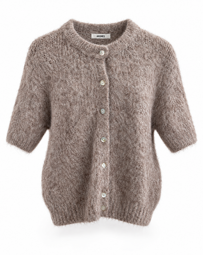 Kurzarm-Strickcardigan &