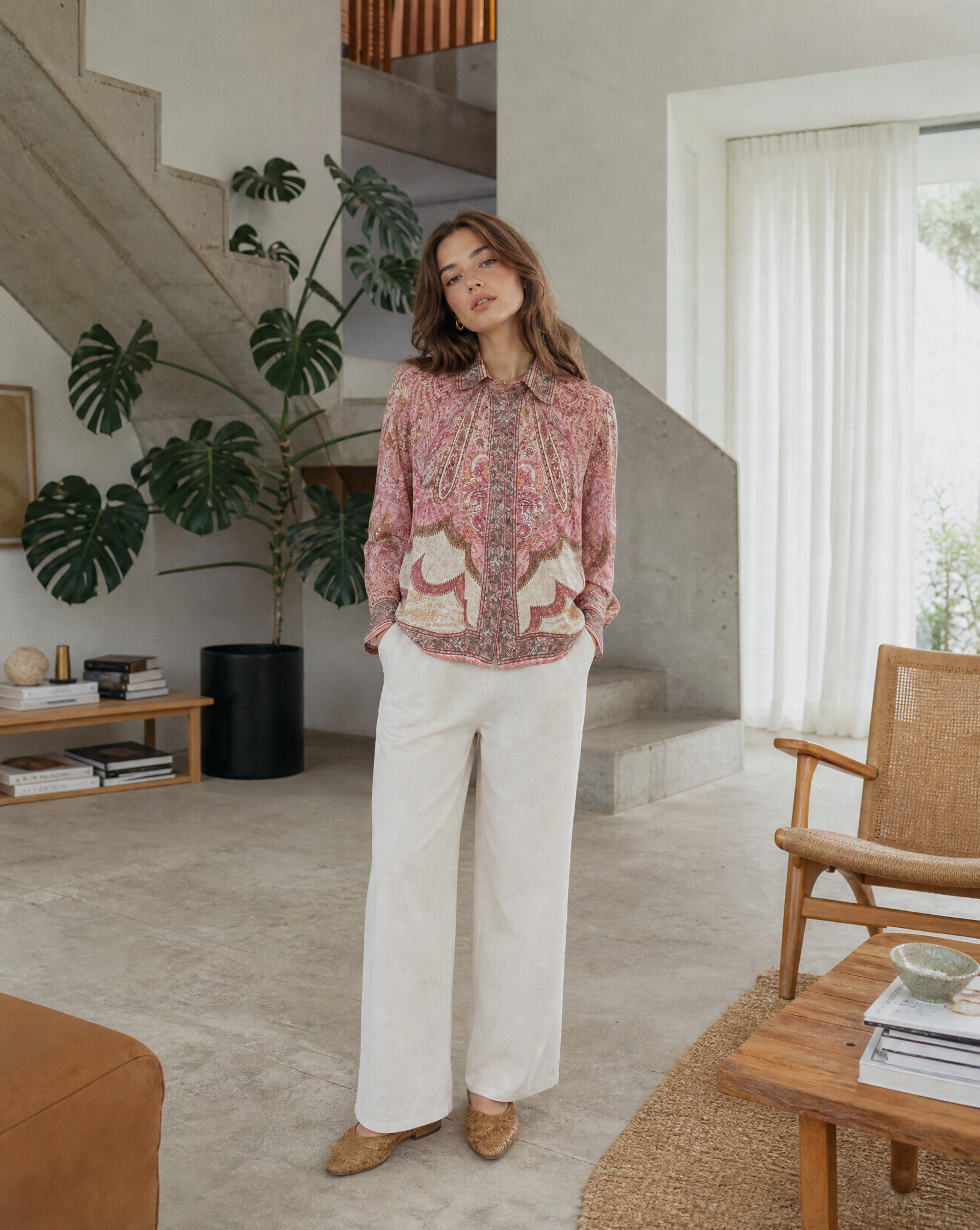 Bluse Romy Rosa getragen