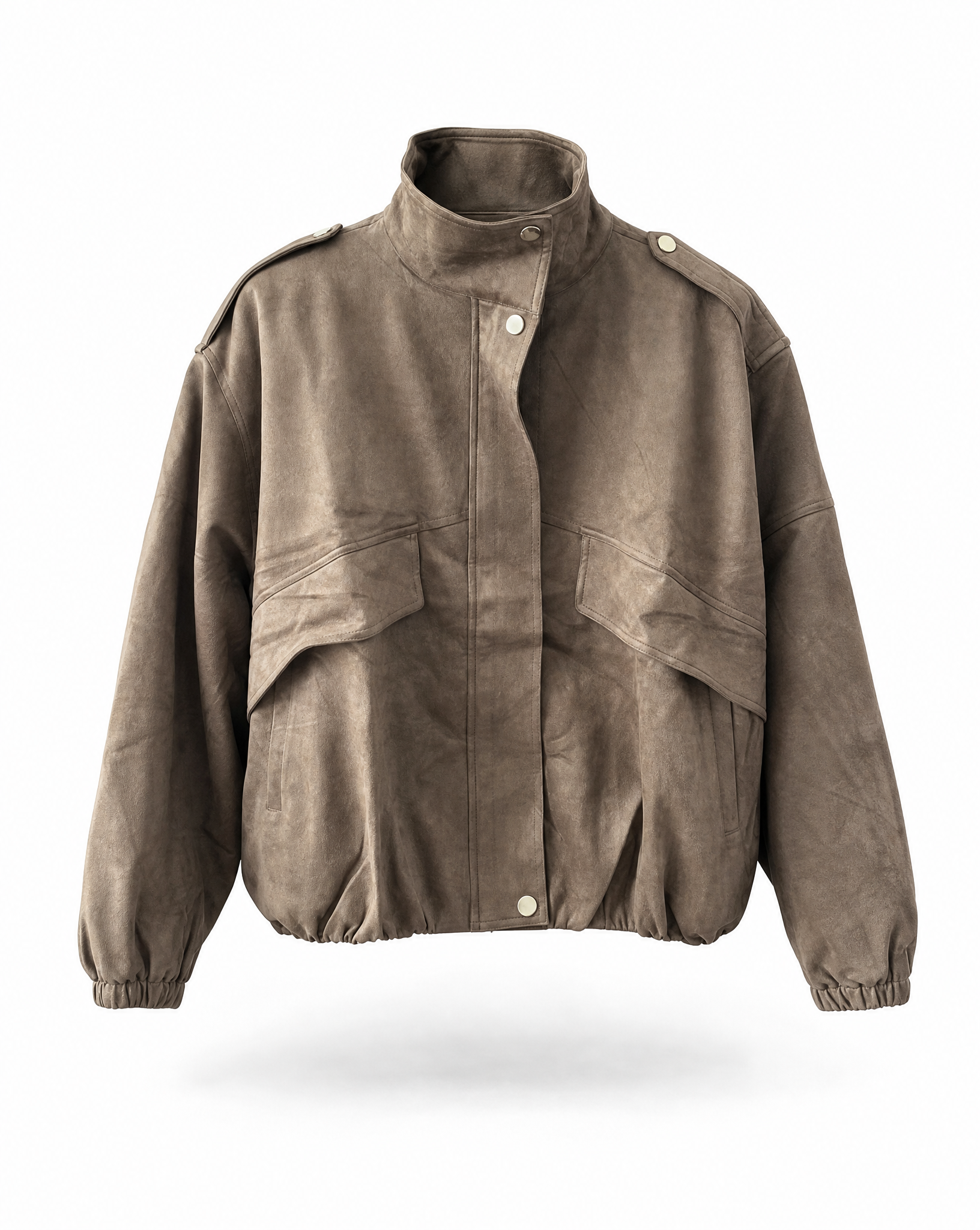 Veloursjacke Nova Braun Vorderansicht