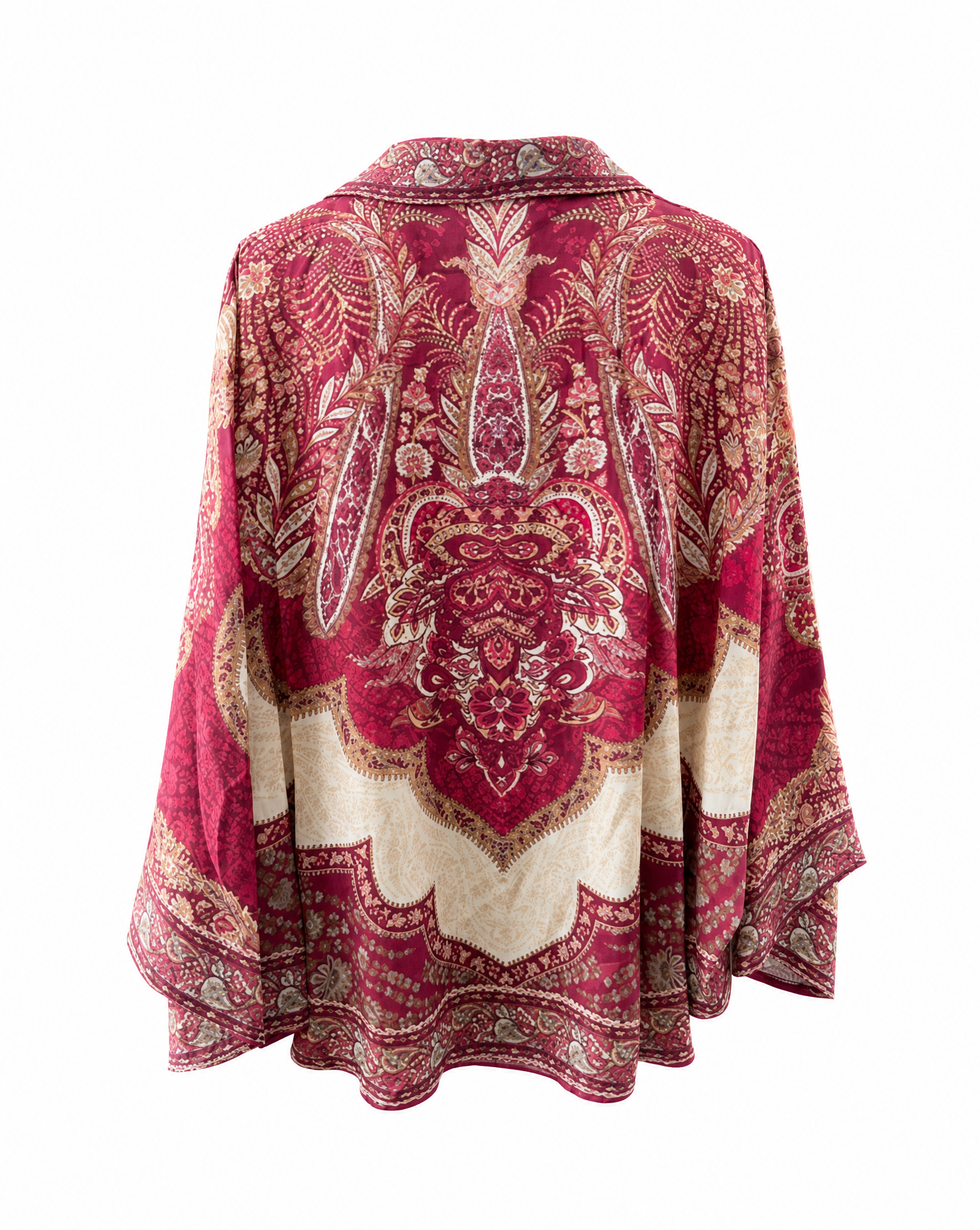 Bluse Romy Bordeaux Rückseite