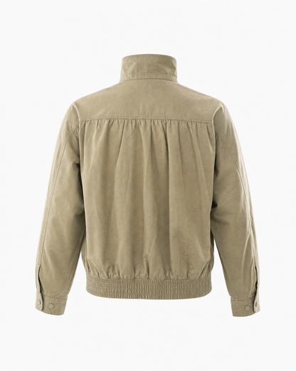 Bomberjacke Mila Khaki Rückansicht