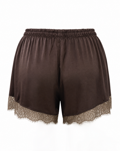 Shorts Silky Braun - Packshot Rückseite