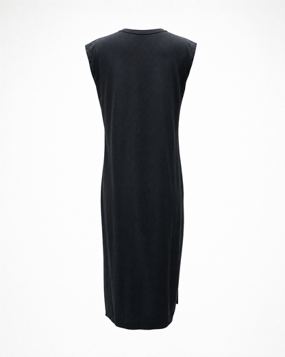 Jerseykleid Base Schwarz - Packshot Rückseite