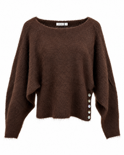 Strickpullover Soft Season in Braun - Packshot Vorderseite