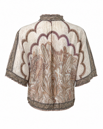 Bluse Romy Beige - Rückseite