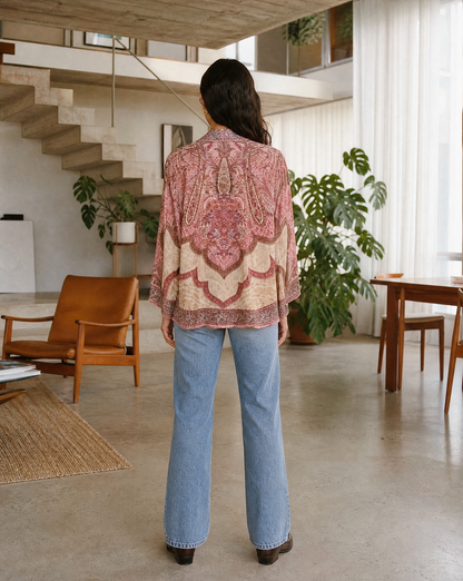Bluse Romy Rosa Rückenansicht