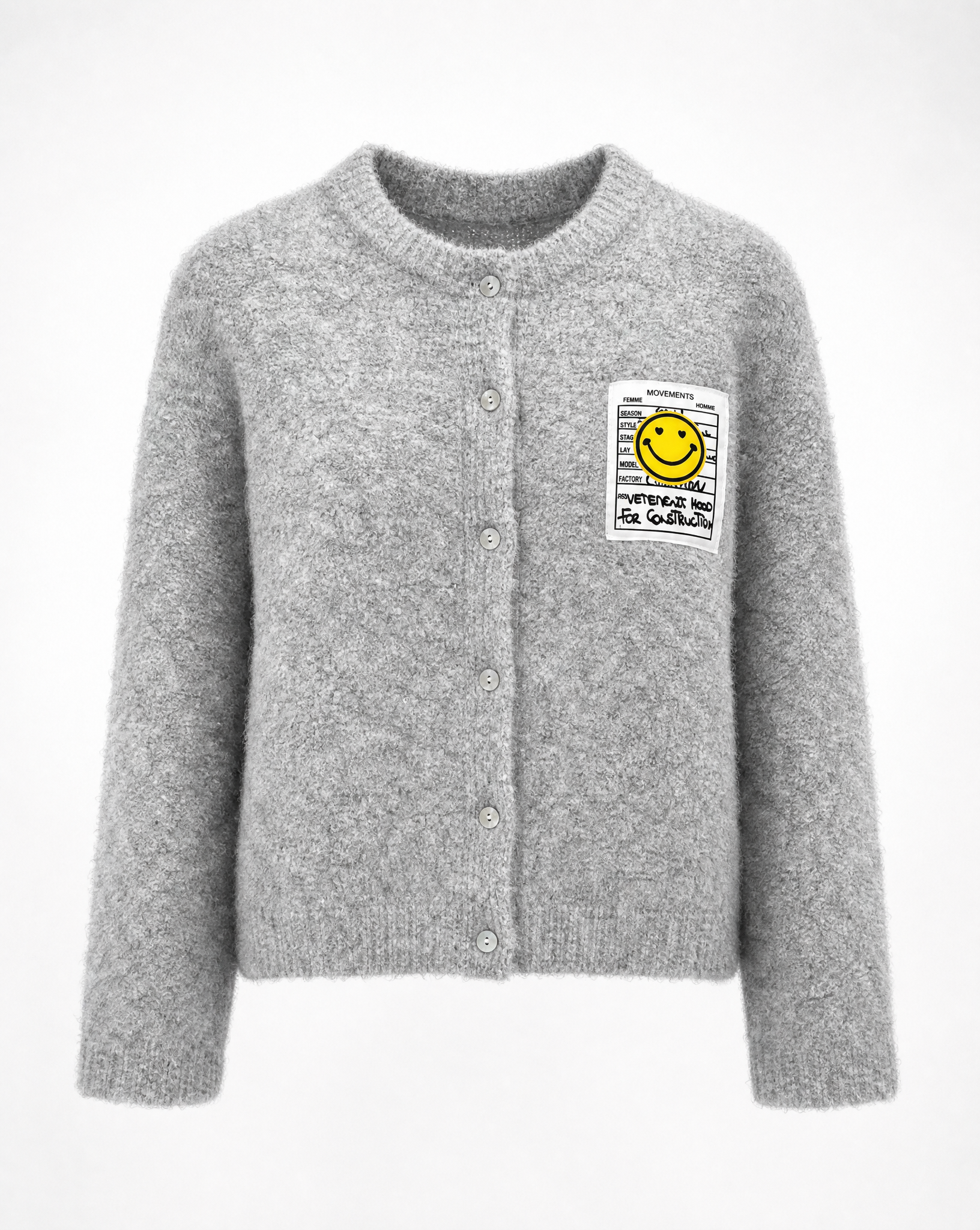 Strickcardigan Teresa Grau Packshot vorne