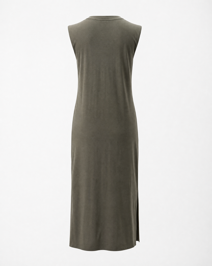 Jerseykleid Base Khaki - Packshot Rückseite