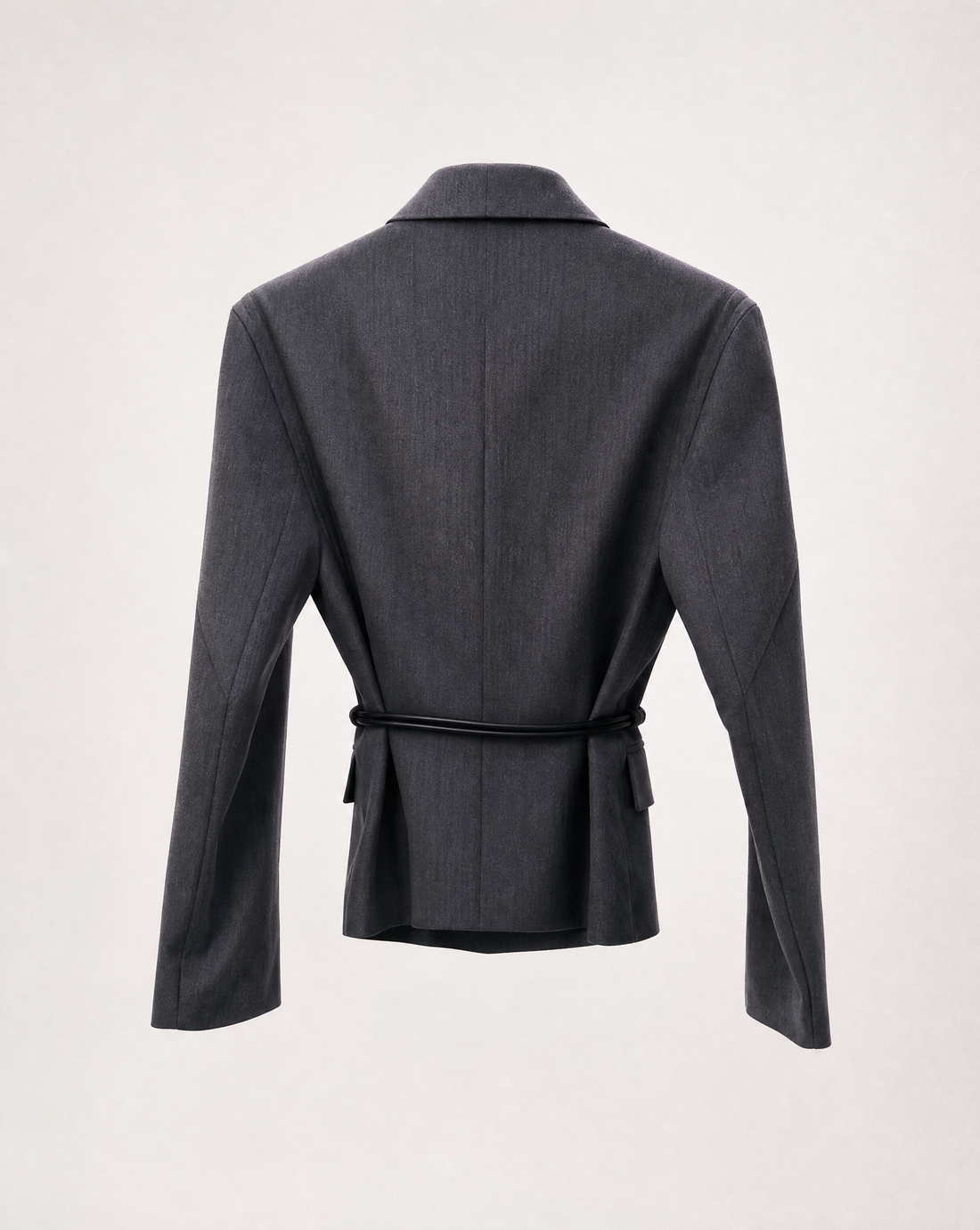 Blazer Belted Grey Packshot hinten