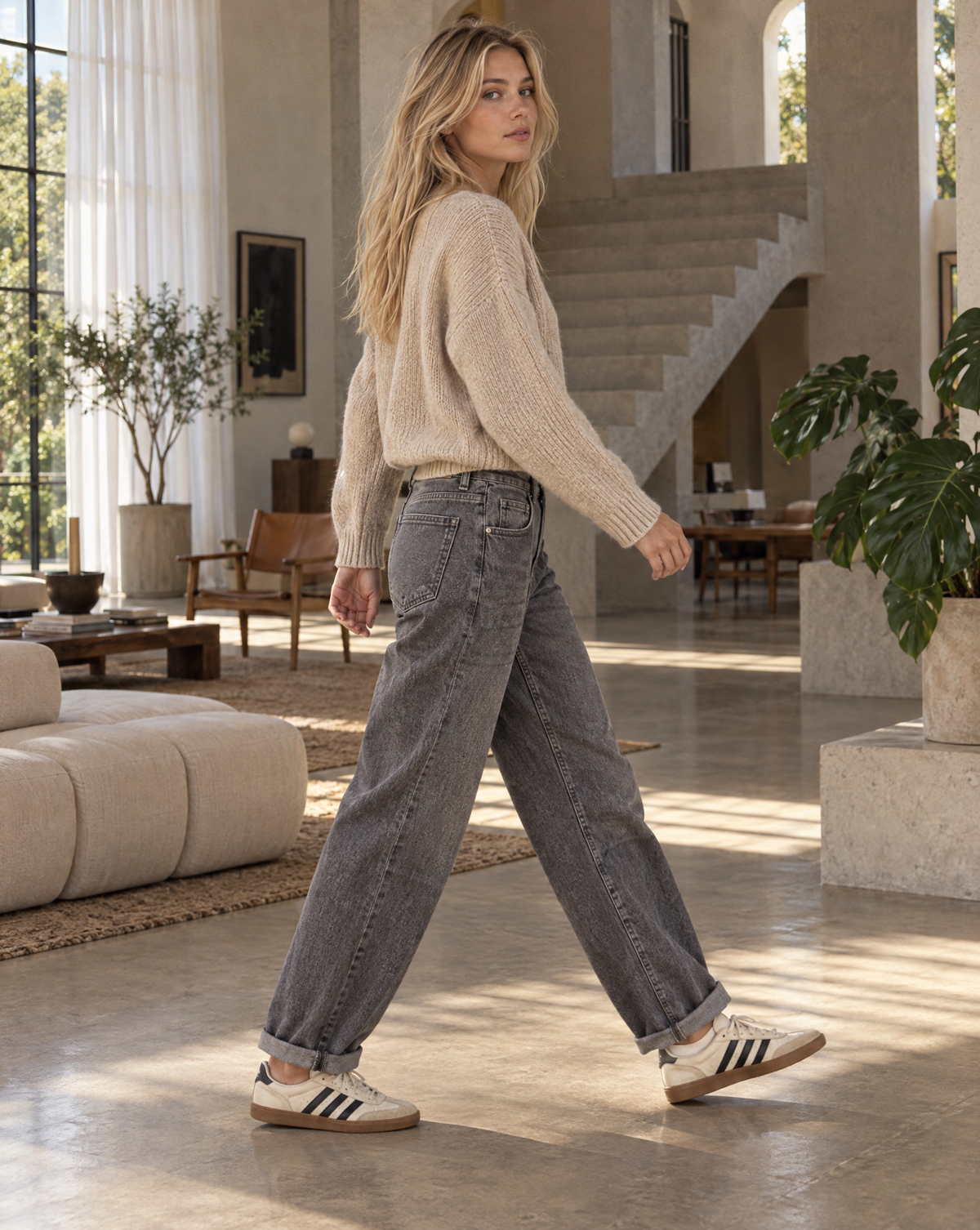 Jeans Lotte Dunkelgrau - Tragebild 2