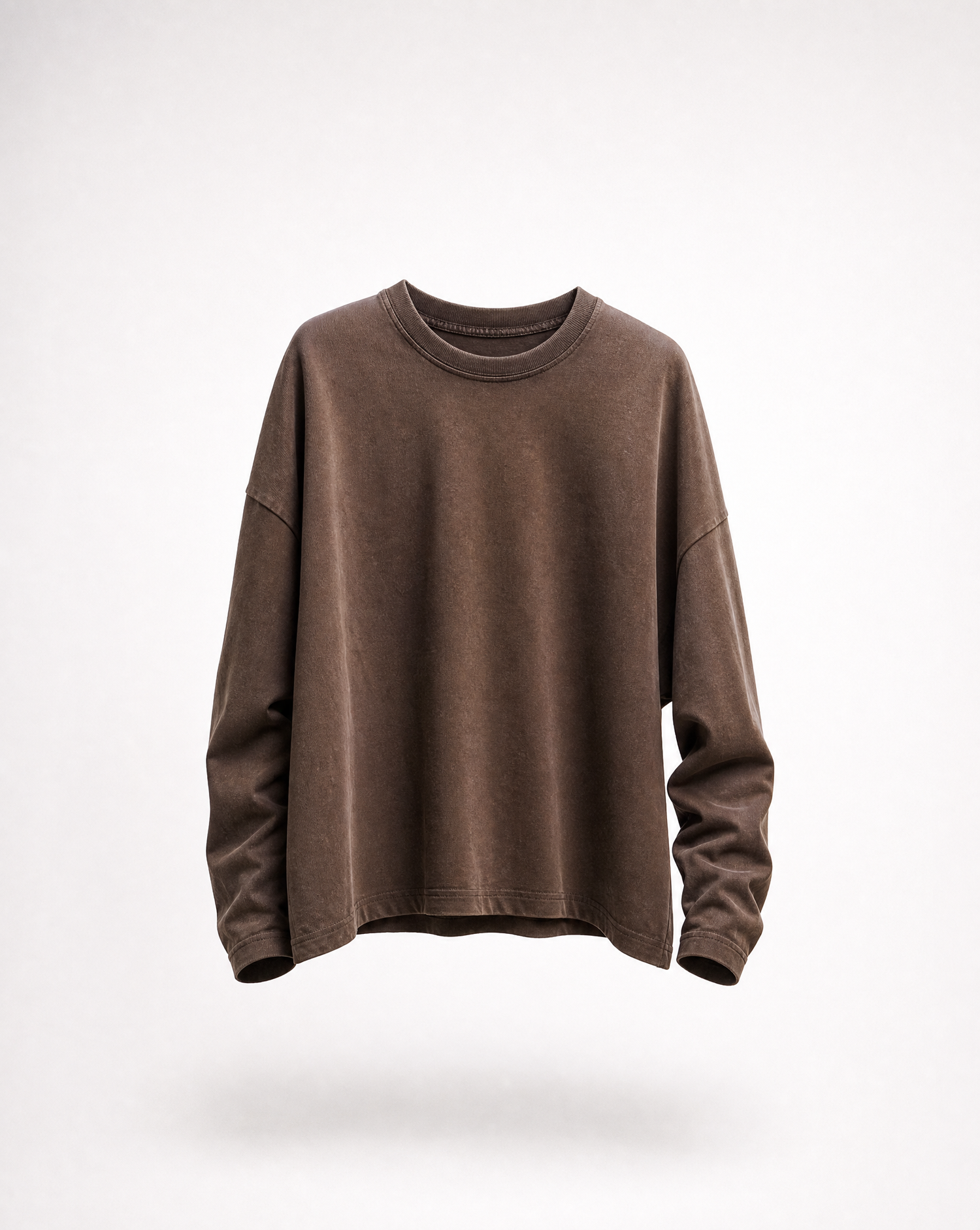 Longsleeve Braun Packshot hinten