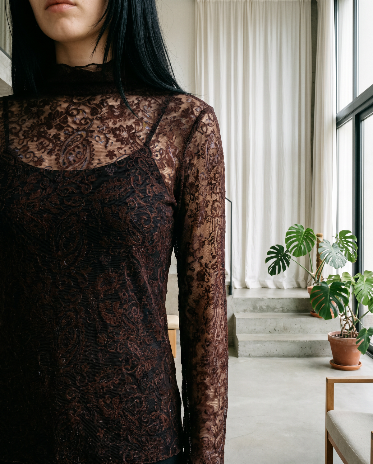 Mesh-Longsleeve Vera - Tragebild 1